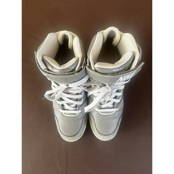 Nike Air Revolution Sky Hi Wedge Gray Shoes Women 7.5 Grey / Sea Foam 2014 Rare - Picture 5 of 9